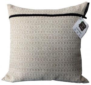 GRAND COUSSIN CARRE (60X60) | Lontano jacquard - Ecru